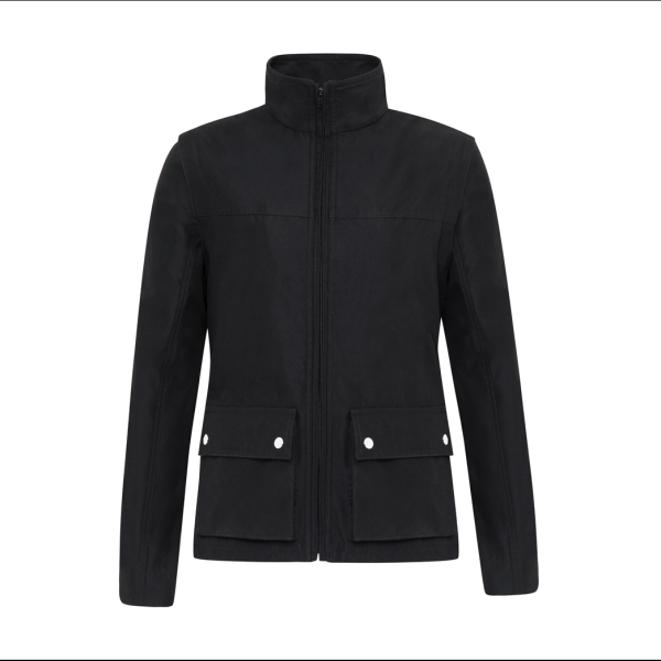 Black Executive Detachable Jacket For Women